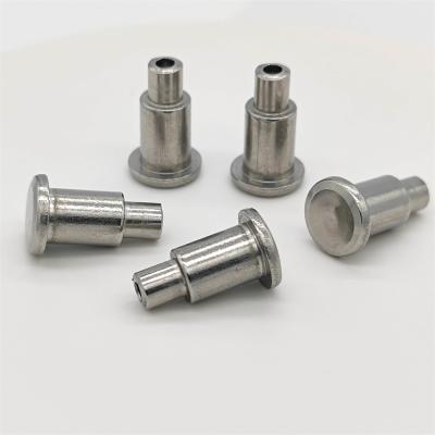 China Flat Head Stainless Steel Hardware Machinery Parts Fasteners Step Rivets Shoulder Rivets for sale