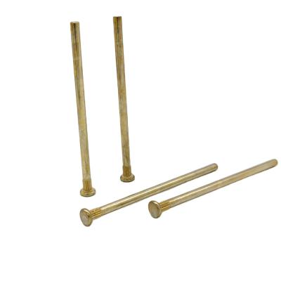 China Straight Furniture Flat Knurled Dowels Solid Carbon Steel Solid Dowels With Different Length for sale