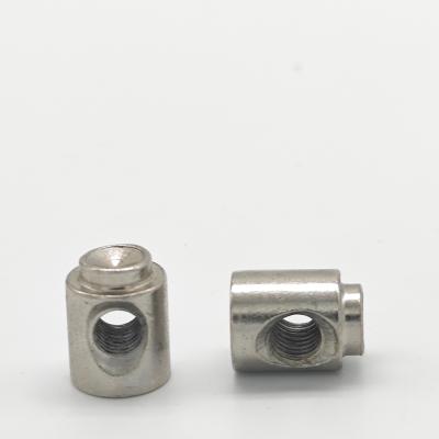 China Steel Stainless Steel, Mild Steel, Brass, Side Hole Nut Metric / Cylindrical Inch Nuts M5-M8 for sale