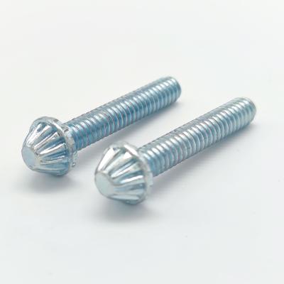 China Flat Surface Mild Steel Roofing Drilling Flat Surface Gear Machine Screw Bolts for sale