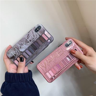 China For iPhone 11 Case IMD Makeup Eyeshadow Palette Phone Case For iphone 11 Soft Silicone Case Cover For iphone xsmax for sale