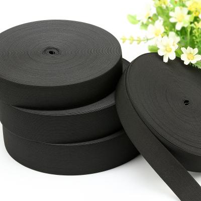 China Factory wholesale 1.5cm-6cm workable elastic band polyester thick durable rubber accessories for underwear lingerie wigs bra for sale