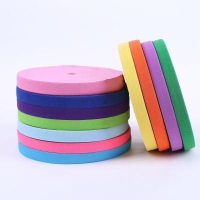 China Colorful High Elastic Round Line Elastic Spandex Ribbon Lace Trim Elastic Bands 2cm Rope Elastic Band Sewing Belt for sale