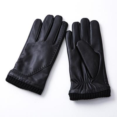 China 2023 Private Label Winter Windproof Warm Selling High Quality Comfortable Leather Gloves for sale