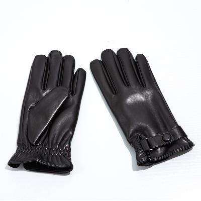 China Wholesale Hand Winter Men's Black Leather Gloves Windproof Gloves Manufacturers In China for sale