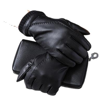 China 2023 Men's Winter Windproof Warm Gloves Motorcycle Training Leather Gloves for sale