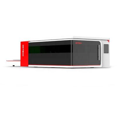 China Enclosed Laser Cutter High Efficiency Fiber Laser Cutter Full Fiber Laser Cutting Machine With Two Worktables for sale