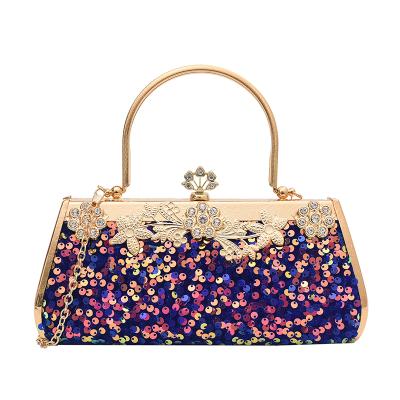 China Fashion 2021 New Sequins Fashion Handbag Dinner Bag Banquet Luxury Ladies Wedding Handbag Party for sale