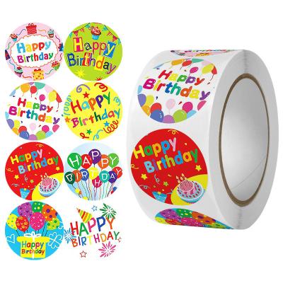 China Birthday Party Custom Sticker Labels 160g/Roll For Cookies Packaging for sale