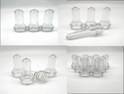 China Preforma de botellas de PET transparentes con material de cuello de HDPE para la fabricación de botellas transparentes en venta