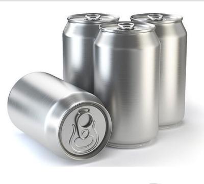 Chine Canette de bière en aluminium argenté pour boissons gazeuses et boissons gazeuses à vendre