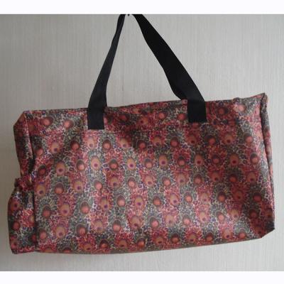 China Weight Capacity: Wholesale New Style 1KG Portable Supermarket Tote Bag One-Shoulder Foldable Shopping Bag for sale