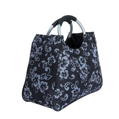 China Polyester Shopping Bag With Aluminum Handle Eco - Friendly Shopping Bag for sale