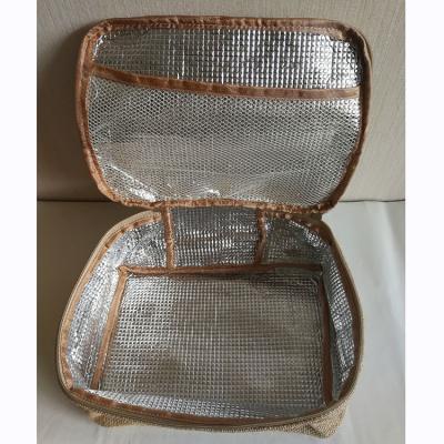 China Weight Capacity: Wholesale Good Quality 1KG Exquisite and Durable Portable Natural Jute Lunch Bag Storage Bag for sale