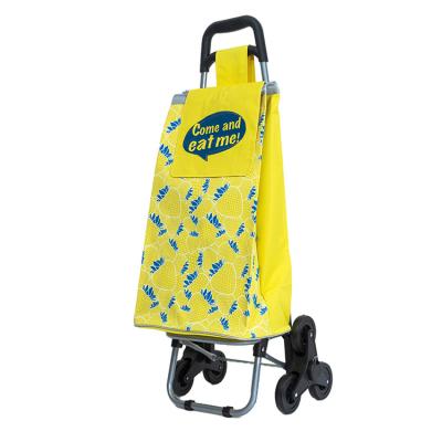 China Weight Capacity Shopping Mall Large Capacity Cloth Bag Trolley Folding Promotional Portable Shopping Shopping Trolley for sale