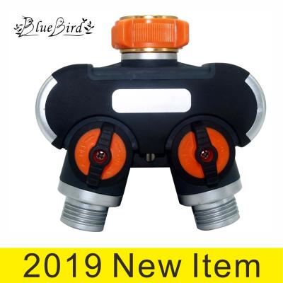 China Metal Y 2 Way Garden Hose Splitter for sale