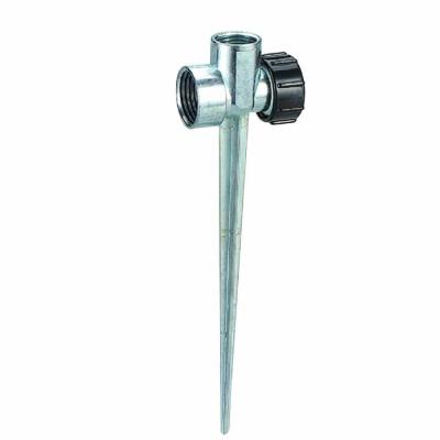 China Stationary Irrigation Metal Double Sprinkler Way Spike For Sprinkler for sale