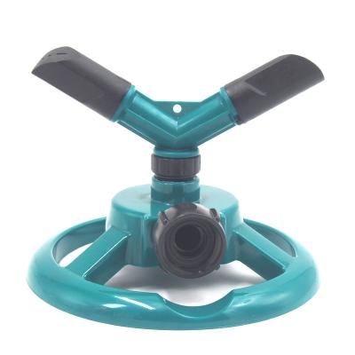 China 2 Arm Irrigation Garden Water Spray Watering Plastic Sprinkler for sale