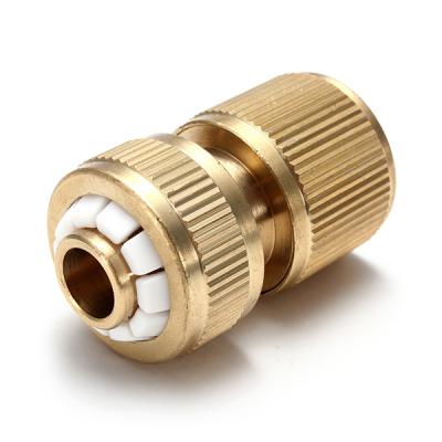 China Water Joint Hose To Another Brass Garden Hose Quick Connector 12mm Hose Accessory for sale