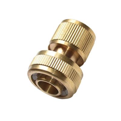 China Water Joint Hose To Another Hose 19mm Water Hose Accessory Brass Quick Connector for sale