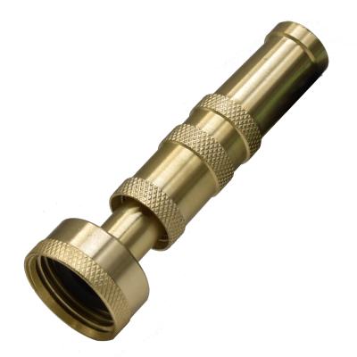 China Heavy Duty Brass Adjustable Garden Spray Water Hose Nozzle for sale