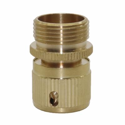 China Split One Faucet To Two Top Amazon Vend 3/4 Male Hose Brass Quick Connector for sale