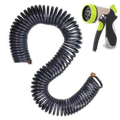 China Adjustable Garden Reel Hose with Metal Spout for sale