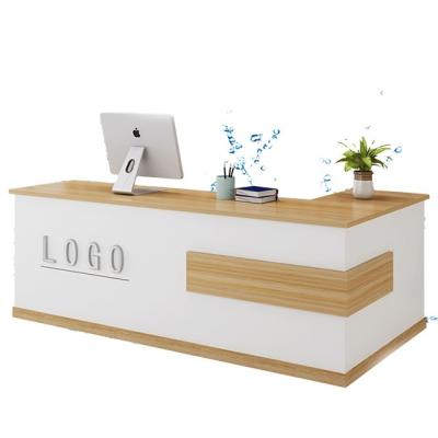 China Settlement and collect money shop counter modern design for clothing store cashier checkout counters for sale