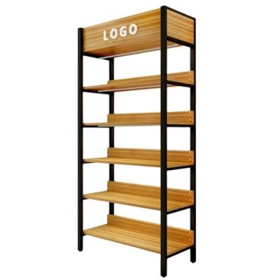 China Fregadero Estante Double Sided Custom Fashion Deli Supermarket High End Shelves for sale