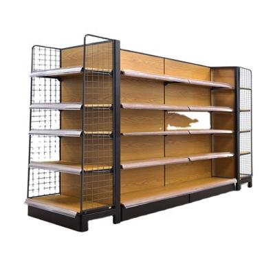 China Double-Sided Classic Fashion Supermarket Shelf Advertising Custom Pharmacy Supermarket Store Shelf for sale