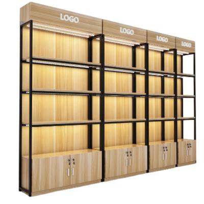 China Custom Double Sided Indian Supermarket Retail Store Display Rack Fashion Classic Fashion Floor Metal Supermarket Shelf for sale