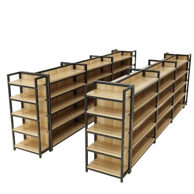 China Wholesale Durable Double Sided Classic Supermarket Shelf Gondola Supermarket Shelf Design Showroom Display Stand for sale