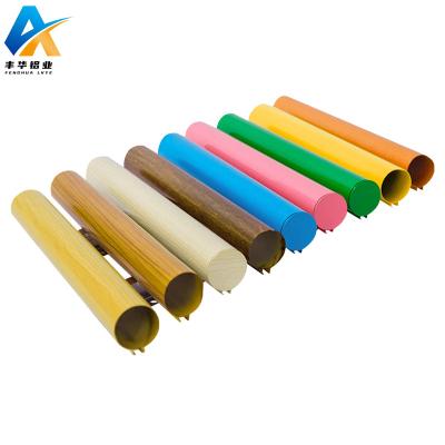 China Industrial Application Aluminum Profile Anodized Aluminum Square Pipe Round Oval Tube Profile Simulated Round Bamboo Aluminum Extruded Pipe Ceiling Custom Design for sale