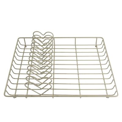 China Sustainable Metal Kitchen Dish Plate and Drying Rack Kitchen Plate Storage Organizer Accessories for sale