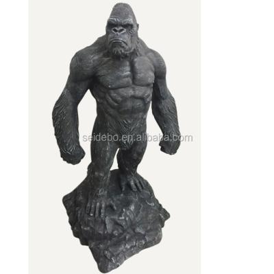 China The Other High Quality Hand Painted Resin Monkey Statue Black War For Planet Of The Apes for sale