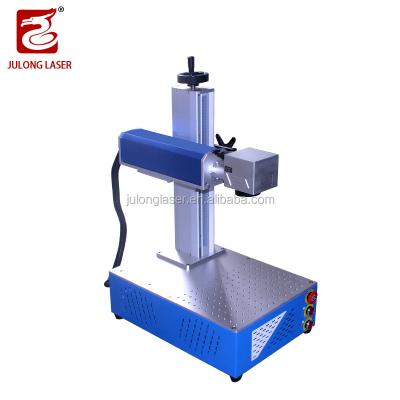 China 20w Automated Loading Fiber Optic Laser Marking Machine, Phone Case, Stainless Steel Tags Metal Marking Machine Working Size 200*200mm for sale