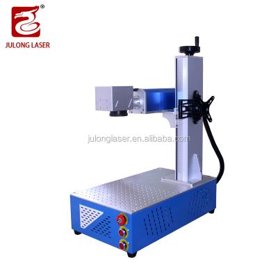 China Liaocheng Factory Automated Loading 20W Laser Source Fiber Laser Marking Machine New Model Working Size 200*200mm for sale