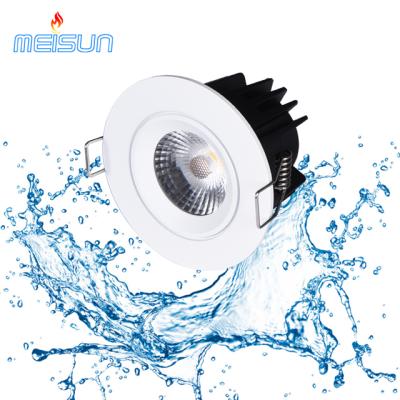 China Dimmable 10W Light Rated Dimmable LED Downlight 3000K Cutout Chrome 850lm 68mm for sale