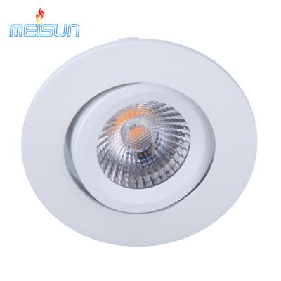 China 220v 10w Adjustable Round Led Downlight Recessed Aluminum TUV Led Cob Down Light for sale