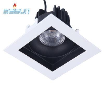 China 2018 China supplier anti-glare square shaped 10W fixed ceiling lamp led spot light downlight for sale