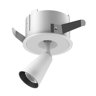 China Modern Round Beam Angle Ceiling Recessed Adjustable Aluminum Frame Anti Glare LED Down Light for sale