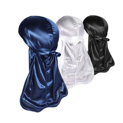 China Multifunctional High Quality Silky Durag Unisex Men's Silk Durag for sale