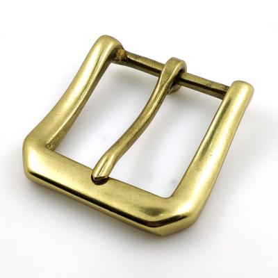 China Durable Custom Polished Brass Pin Belt Buckle Men Metal Belt Buckle Pin for sale