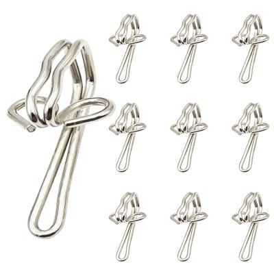 China China Cm Length White Hard Plastic Window Curtain Hooks In Iron Adjustable High Quality 3 Customization Metal Butterfly Curtain Hook Manufacturer for sale