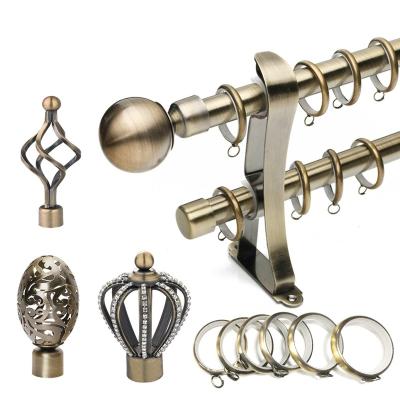 China Eco - Friendly Wholesale Curtain Accessories / Custom Curtain Rod Curtain Metal Iron Curtain Iron Pipes / Rods for sale