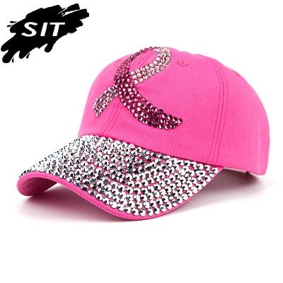 China JOINT Wholesale Rhinestone Decorated Unique Hat Baseball Caps Hats For Women for sale