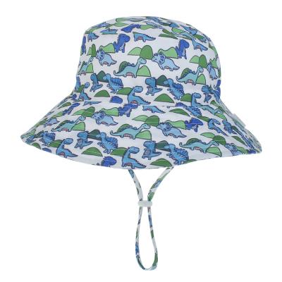 China RTS JOINT Wholesale Customized Adjustable Sun Hat Kids Baby UV Protection Summer Umbrella Bucket Hat With Wide Brim Hat for sale