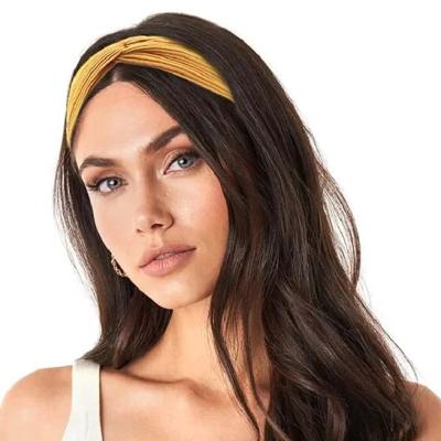 China Fashion 34 Colors Head Bands For Women Headbands Cross Knotted Stretchy Head Wrap For Girls Vintage Fashion Leisure Hair Accessories for sale