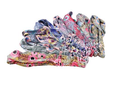 China Adult Headbands for Women, Criss Cross Twisted Head Wrap Elastic Hair Bands Cute Peacock Print Headbands Fashion Hair Bands for sale