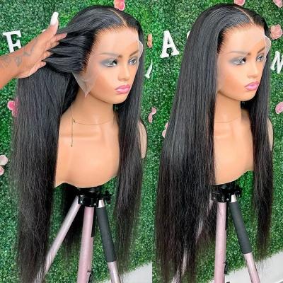 China Full Body Wave 150% 180% Density HD Lace Hair Wigs For Color Women, Transparent Lace Front Wig Wholesale Virgin Brazilian Hair for sale